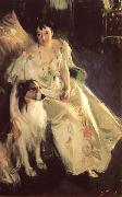 Anders Zorn Portrait of Mrs Bacon oil painting on canvas